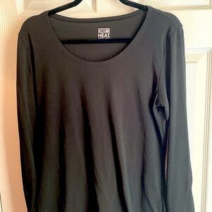 Women’s black XL 32 degrees lightweight winter shirt layering EUC